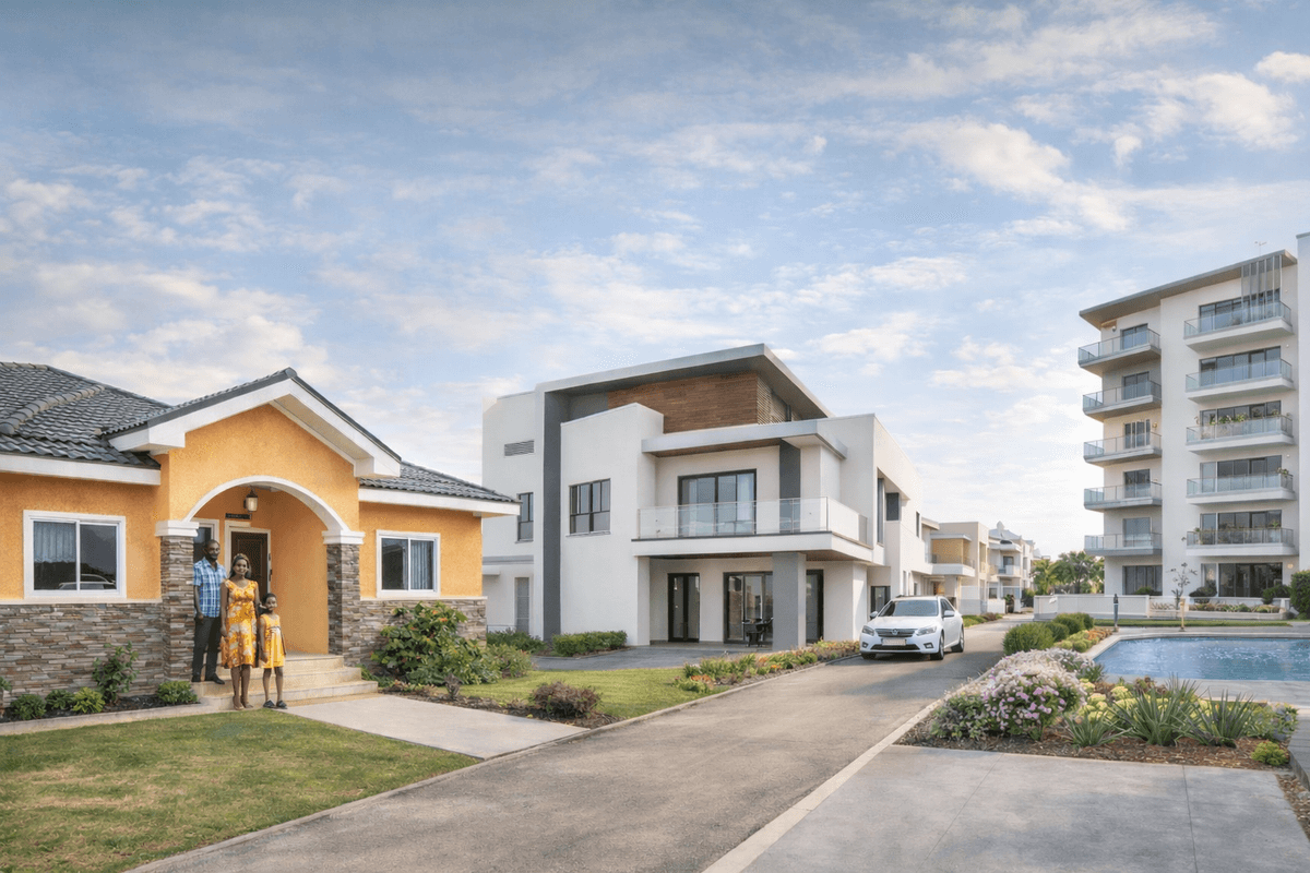 Modern residential development